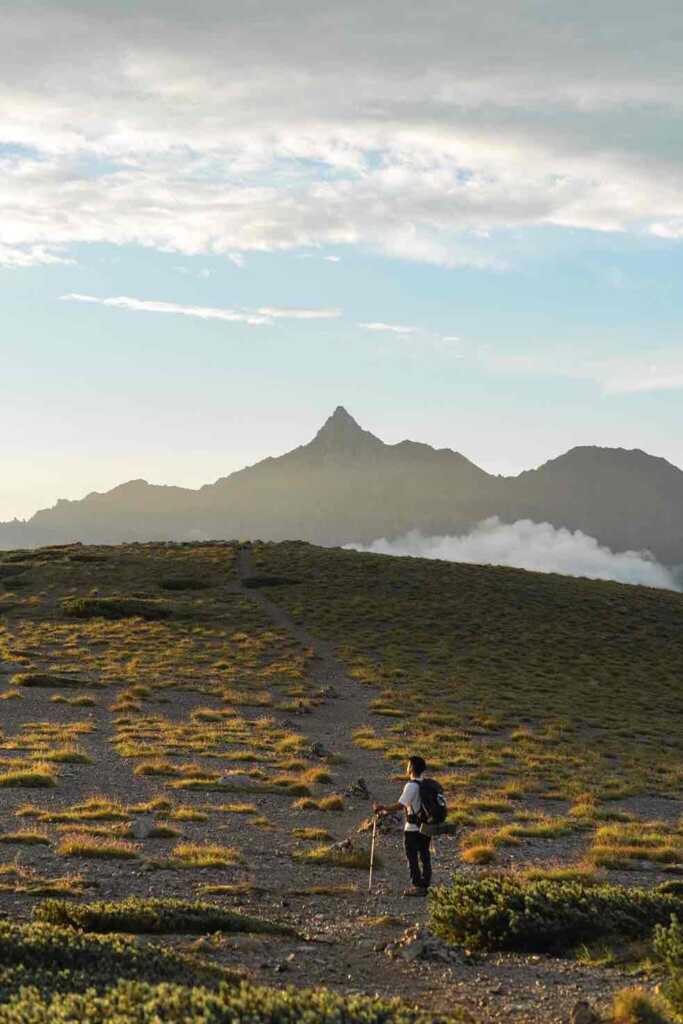 旅中の双六岳での様子