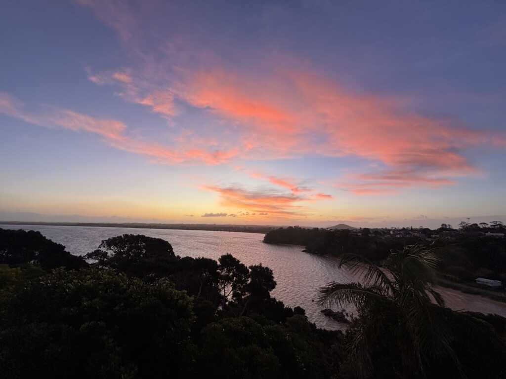ニュージーランドの夕日
