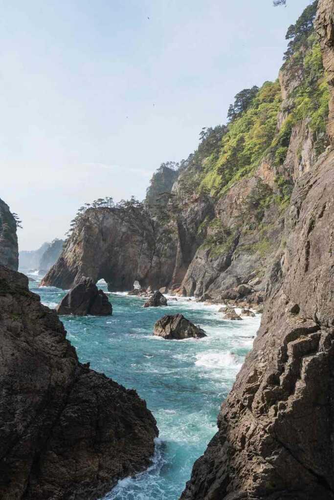 岩手県の北山崎の風景