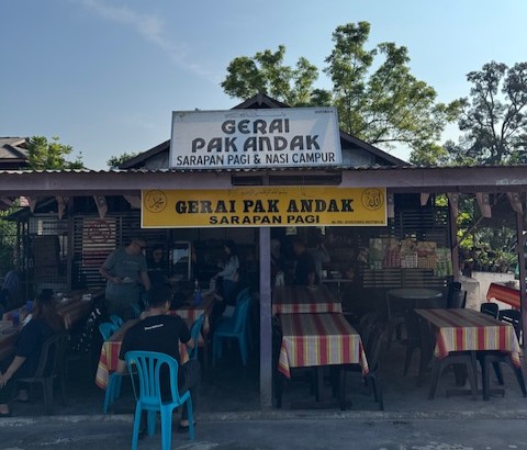 マレーシアのローカルフード店